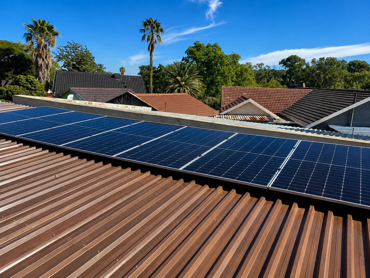Rooftop solar installation